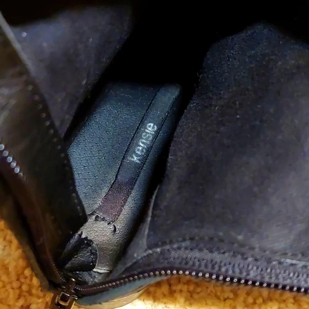 Kensie black suede